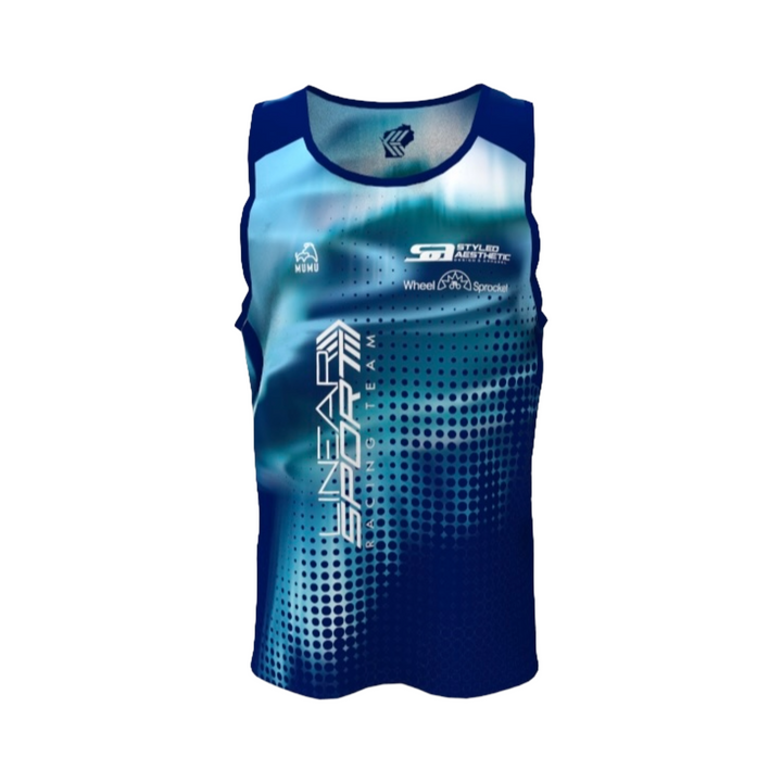 Linear Sport Racing Running Singlet